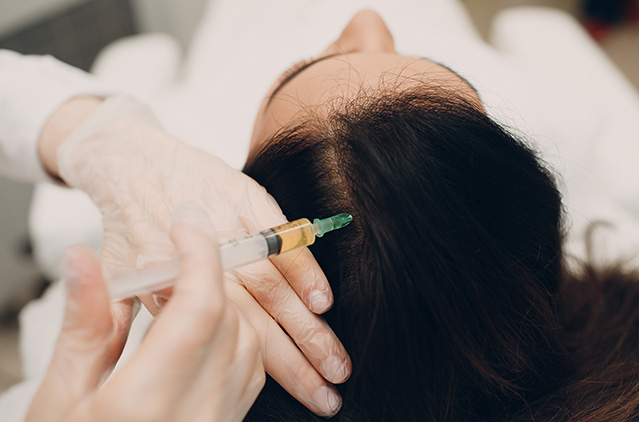 Scalp booster treatment for hair health at Ojas Health Multispeciality Clinic